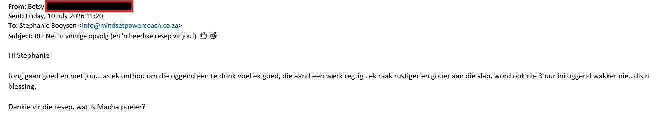 Betsy - Geverifeerde Klient - Gebruik Lions Mane en Reishi